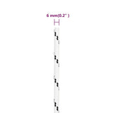 Braided Boat Rope White 6 mmx100 m Polyester