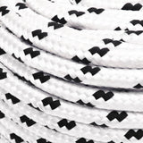 Work Rope White 10 mm 100 m Polyester - Top-Down View