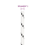 Work Rope White 10 mm 100 m Polyester