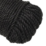 Work Rope Black 8 mm 25 m Polypropylene - Top-Down View
