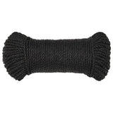Work Rope Black 8 mm 50 m Polypropylene - Side View