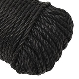 Work Rope Black 8 mm 50 m Polypropylene - Top-Down View