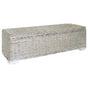 Storage Box White 110 cm Natural Kubu Rattan