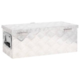 Storage Box Silver 60x23.5x23 cm Aluminium - 45-Degree Angle