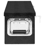 Storage Box Black 60x23.5x23 cm Aluminium - Top-Down View