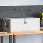 Storage Box Silver 70x31x27 cm Aluminium
