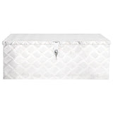 Storage Box Silver 80x39x30 cm Aluminium