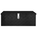 Storage Box Black 80x39x30 cm Aluminium