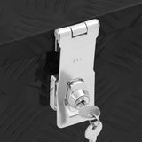 Storage Box Black 80x39x30 cm Aluminium - Close-Up Angle