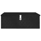 Storage Box Black 90x47x33.5 cm Aluminium - Top-Down View