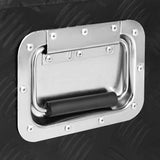 Storage Box Black 90x47x33.5 cm Aluminium - Close-Up Angle
