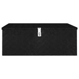 Storage Box Black 100x55x37 cm Aluminium
