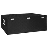 Storage Box Black 100x55x37 cm Aluminium - 45-Degree Angle