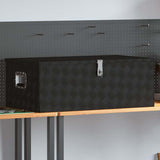 Storage Box Black 100x55x37 cm Aluminium