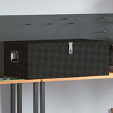 Storage Box Black 100x55x37 cm Aluminium