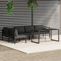 6 Piece Garden Lounge Set with Cushions Aluminium Anthracite