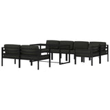 8 Piece Garden Lounge Set with Cushions Aluminium Anthracite
