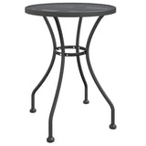 5 Piece Garden Dining Set Expanded Metal Mesh Anthracite - Top-Down View