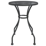 5 Piece Garden Dining Set Expanded Metal Mesh Anthracite - 45-Degree Angle
