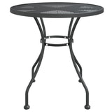 5 Piece Garden Dining Set Expanded Metal Mesh Anthracite - 45-Degree Angle