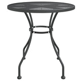 5 Piece Garden Dining Set Expanded Metal Mesh Anthracite - 45-Degree Angle