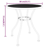 5 Piece Garden Dining Set Expanded Metal Mesh Anthracite - Extra Image