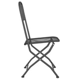 5 Piece Garden Dining Set Expanded Metal Mesh Anthracite - Extra Image