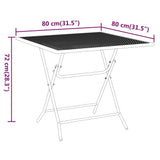 5 Piece Garden Dining Set Expanded Metal Mesh Anthracite - Extra Image