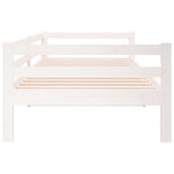 Day Bed without Mattress White 90x190 cm Solid Wood Pine - Extra Image