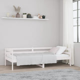 Day Bed without Mattress White 90x190 cm Solid Wood Pine