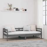Day Bed without Mattress Grey 90x190 cm Solid Wood Pine