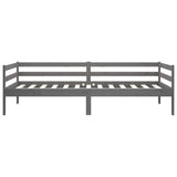 Day Bed without Mattress Grey 90x190 cm Solid Wood Pine