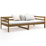 Day Bed without Mattress Honey Brown 90x190 cm Solid Wood Pine