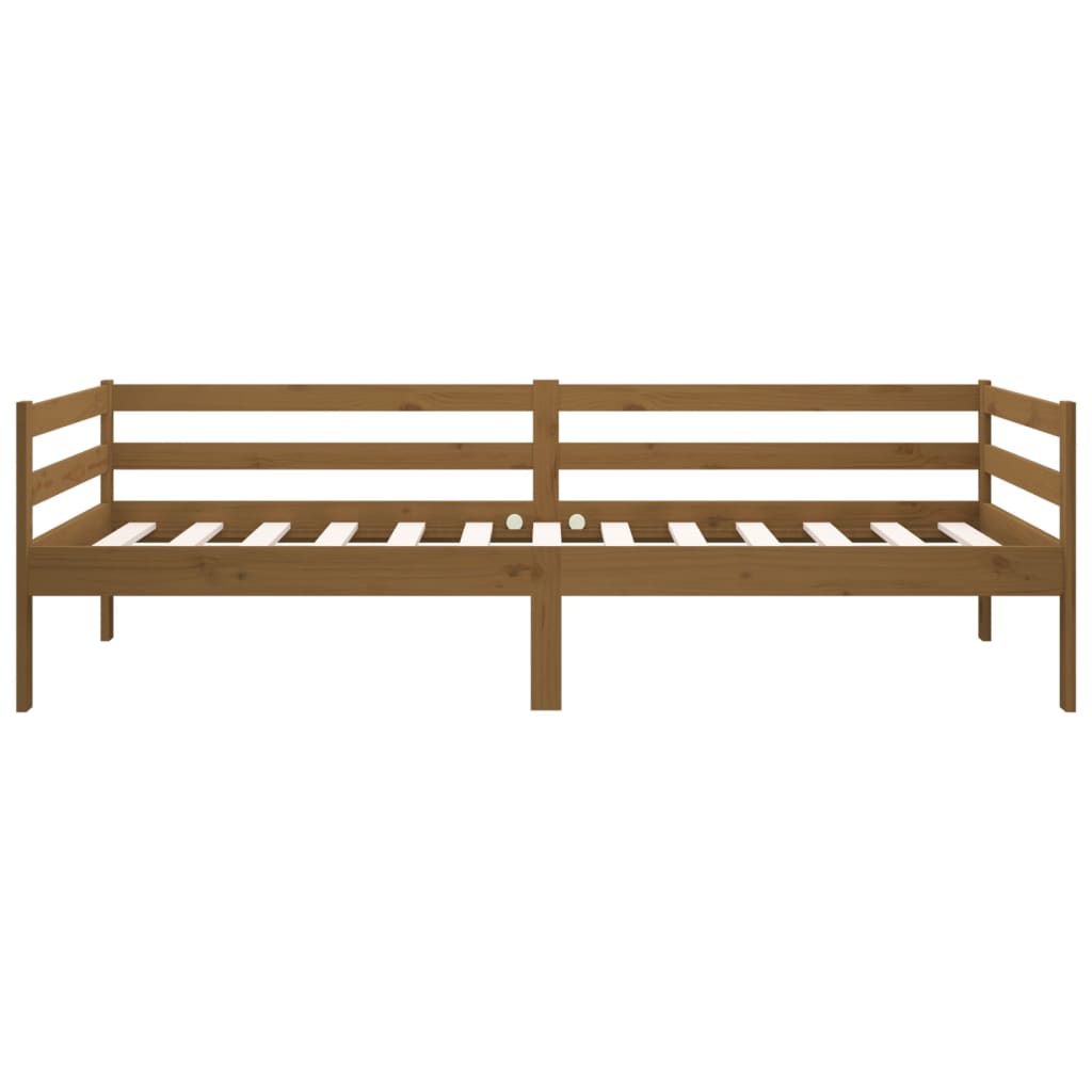 Day Bed without Mattress Honey Brown 90x190 cm Solid Wood Pine