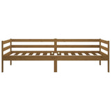Day Bed without Mattress Honey Brown 90x190 cm Solid Wood Pine - Low Angle