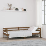 Day Bed without Mattress Honey Brown 90x190 cm Solid Wood Pine
