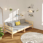 Day Bed without Mattress 90x190 cm Solid Wood Pine