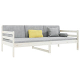 Day Bed without Mattress White 90x190 cm Solid Wood Pine