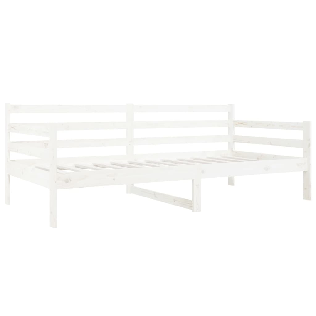 Day Bed without Mattress White 90x190 cm Solid Wood Pine