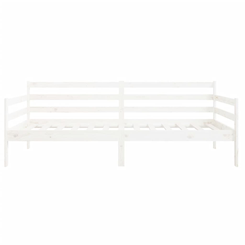 Day Bed without Mattress White 90x190 cm Solid Wood Pine