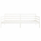 Day Bed without Mattress White 90x190 cm Solid Wood Pine