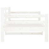 Day Bed without Mattress White 90x190 cm Solid Wood Pine