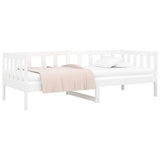 Day Bed without Mattress White 90x190 cm Solid Wood Pine - Top-Down View
