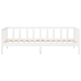 Day Bed without Mattress White 90x190 cm Solid Wood Pine - Rear View