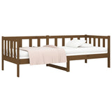Day Bed without Mattress Honey Brown 90x190 cm Solid Wood Pine - Top-Down View