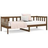 Day Bed without Mattress Honey Brown 90x190 cm Solid Wood Pine - Low Angle