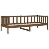 Day Bed without Mattress Honey Brown 90x190 cm Solid Wood Pine - 45-Degree Angle