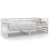 Day Bed without Mattress White 90x190 cm Solid Wood Pine