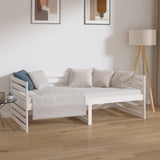 Day Bed without Mattress White 90x190 cm Solid Wood Pine - Top-Down View