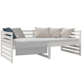 Day Bed without Mattress White 90x190 cm Solid Wood Pine